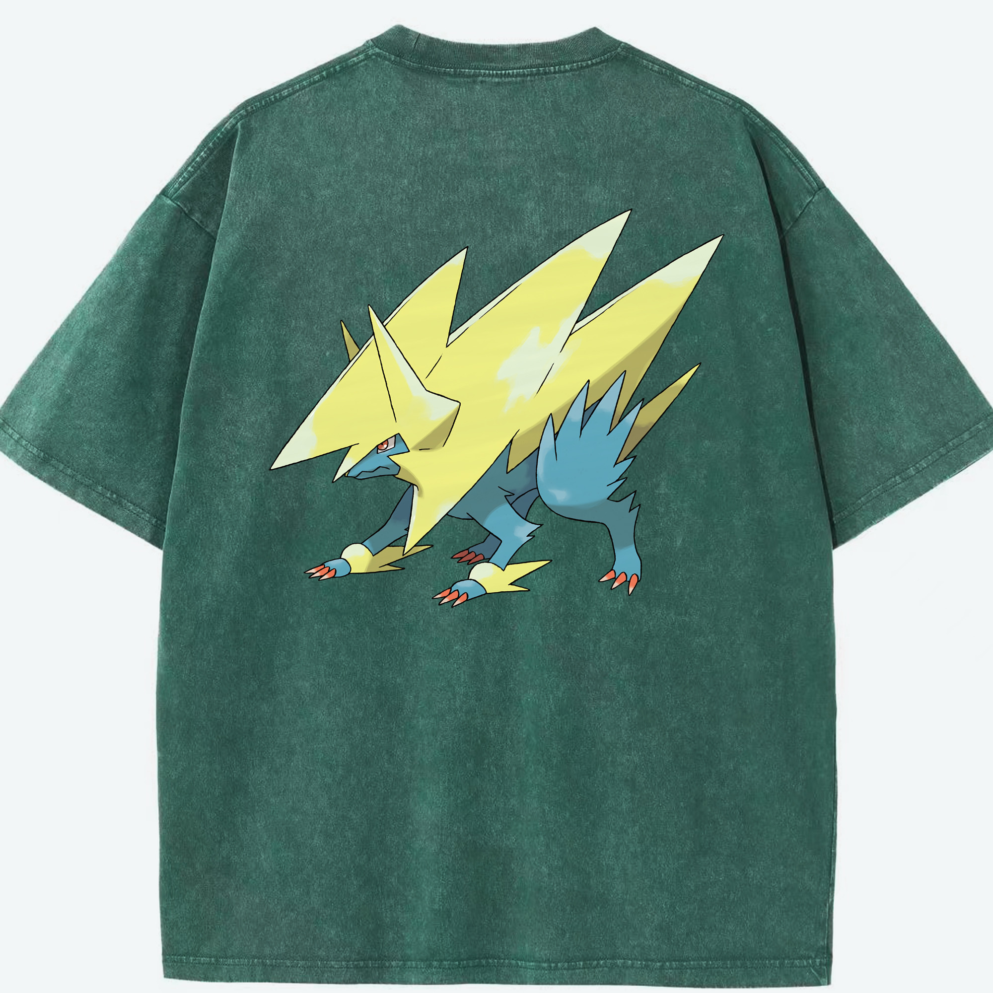 （画像用） ポケットモンスター Pokémon 綿100% ヴィンテージ風 半袖Tシャツ（背面プリント）